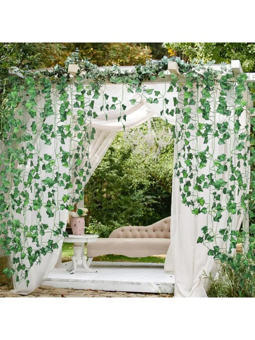 60 Pack Artificial Ivy Garland Vines - 420 Feet Fake Leaves for Home & Party